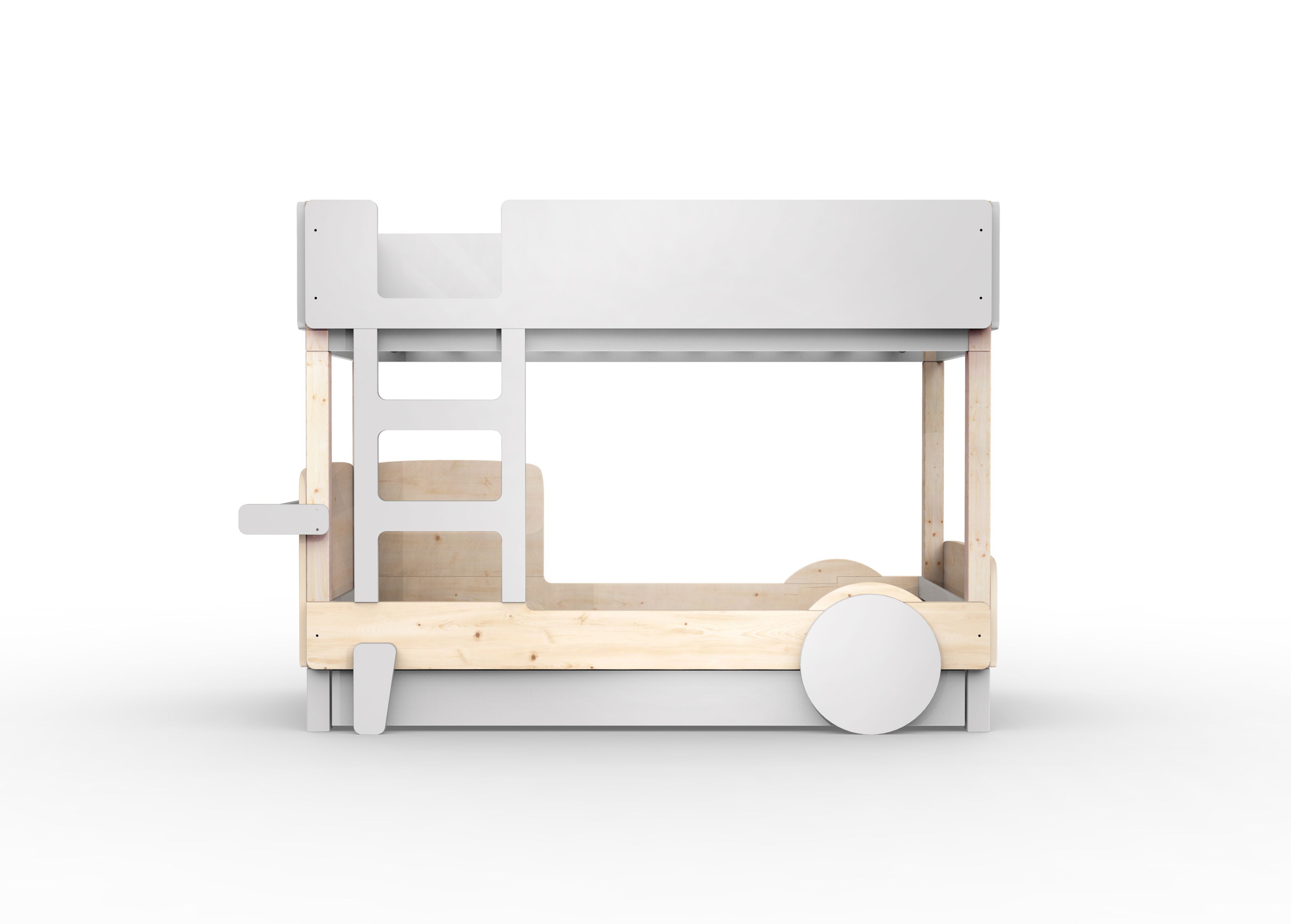 Деревянная двухъярусная кровать с выдвижной кроватью Mathy by Bols ARCH-00048116 - Вид №18