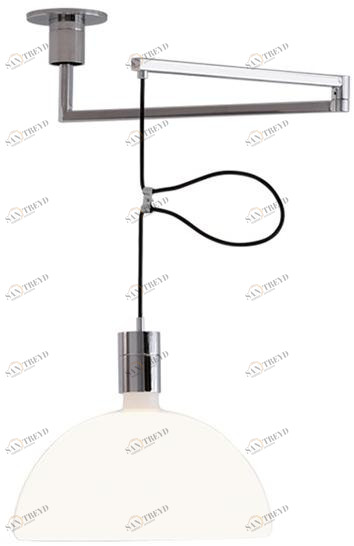 NEMO Регулируемый подвесной светильник из опалового стекла sun-id-1352747