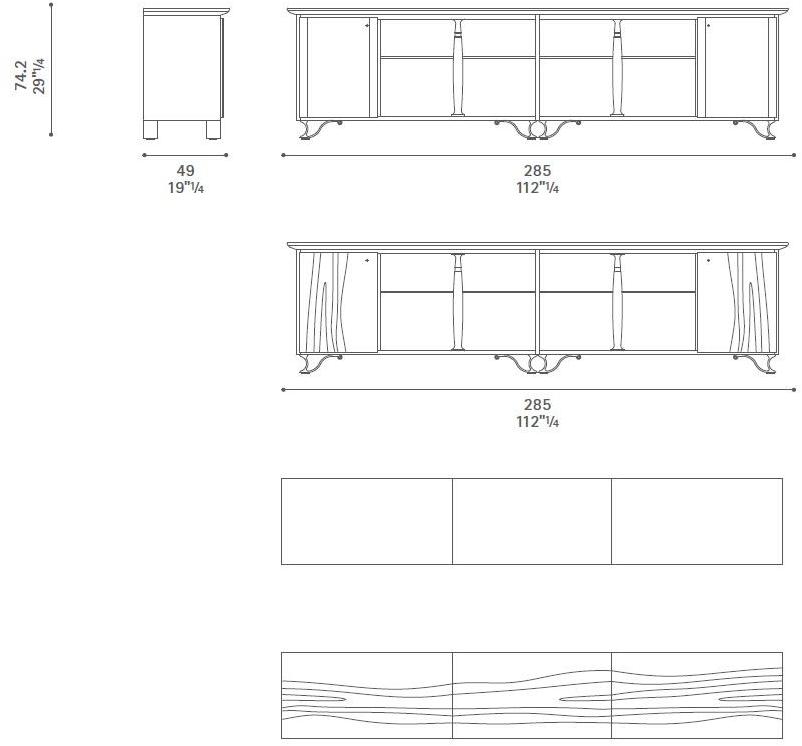 Poltrona Frau Офисный шкаф с распашными дверцами L'ufficio - sistemi direzionali sun-id-1402143 - Вид №3