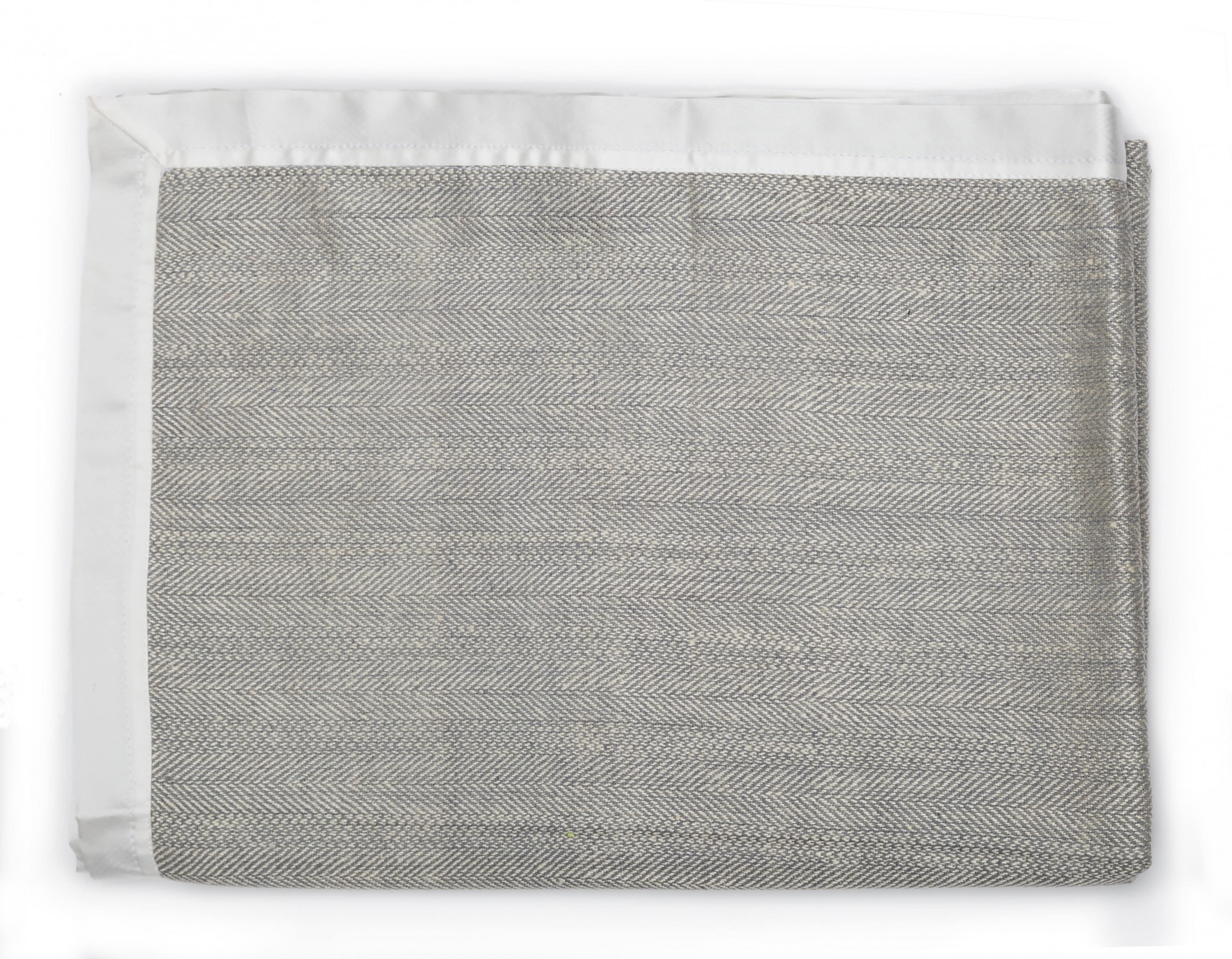 Herringbone_GREY Плед 125x175 см, серый, малберри шелк 100% GINGERLILY Santreyd 