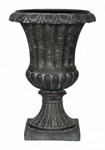 Ваза напольная классическая 66 см черная с патиной "Грасс" LE-VILLAGE FLORERO 044837 Черный