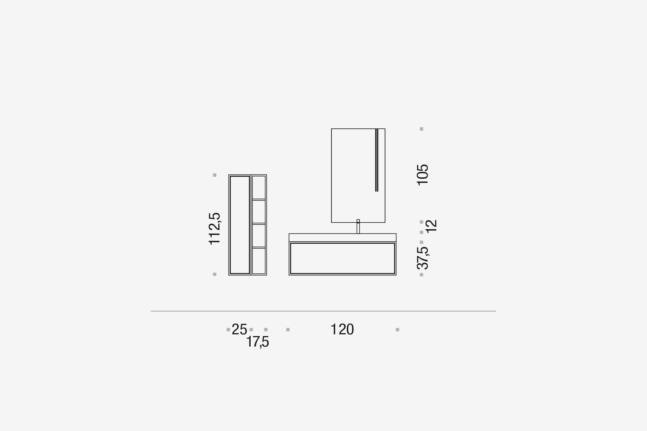 Комплект мебели 12 Arcom Vanity STARC183 - Вид №1