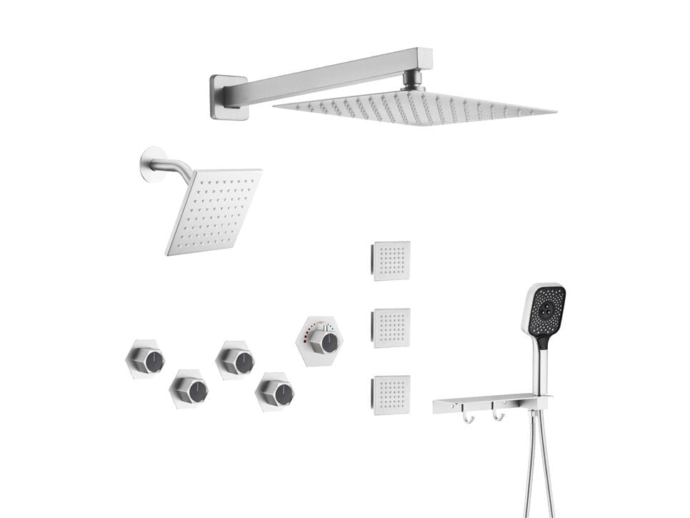 Термостатический встраиваемый душевой набор с насадкой для душа Fontana Showers питьевой фонтанчик ARCH-00101238 - Вид №11