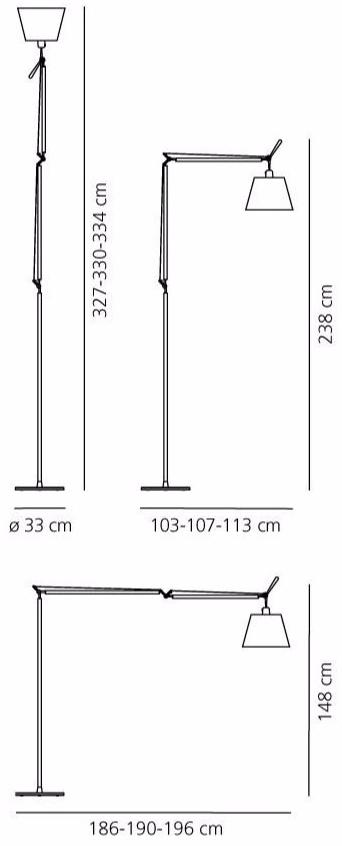 Artemide Торшер из пергаментной бумаги Tolomeo sun-id-1370567 - Вид №2