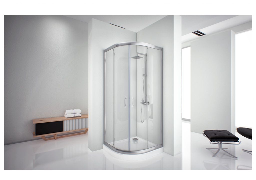 Душевой уголок Aquanet Alfa NAA2142 100x100, R550, прозрачное стекло 00185040 - Вид №2