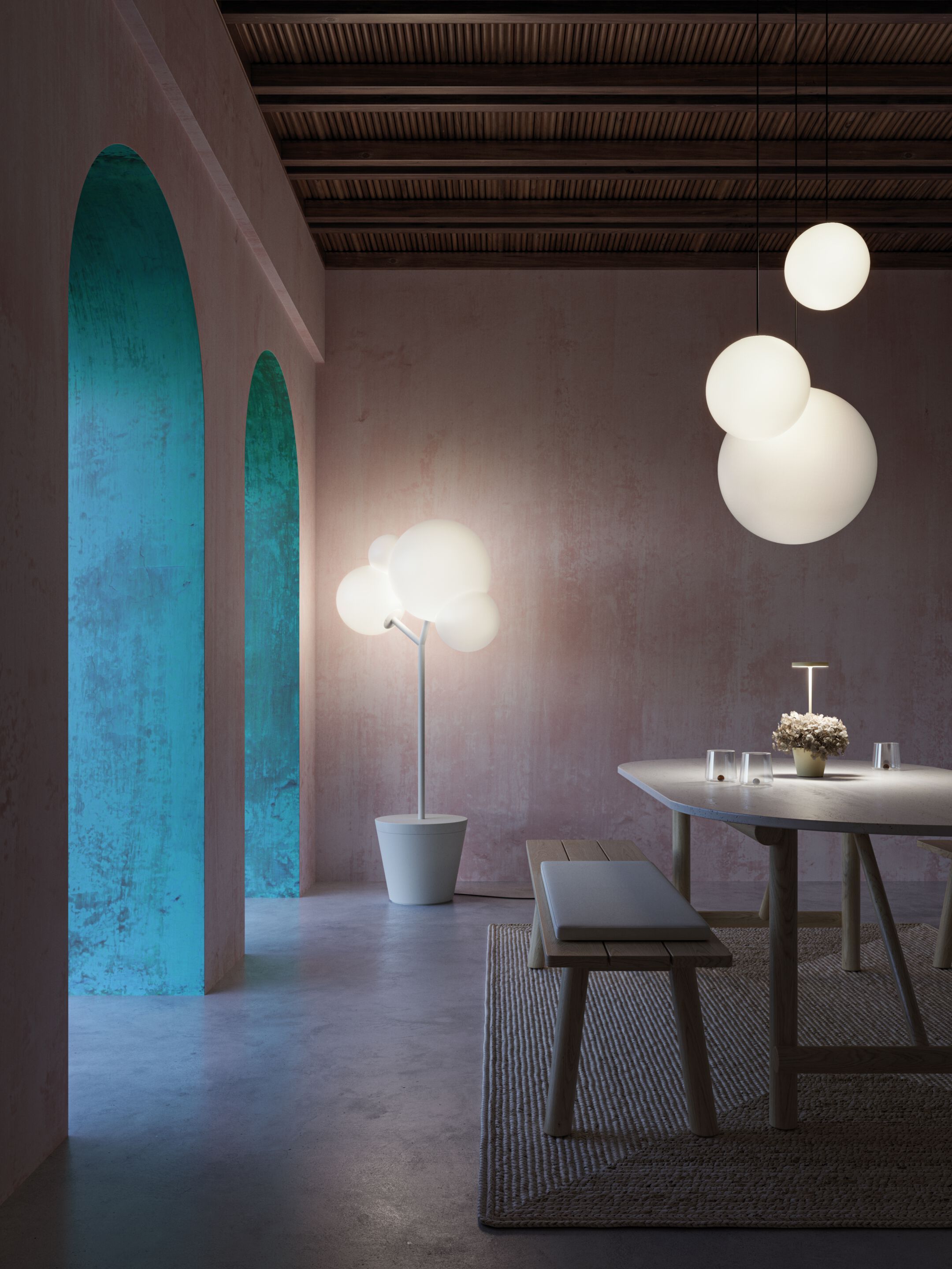 Металлическая напольная лампа Zafferano TREE OF LIGHT ARCH-00087801 - Вид №5