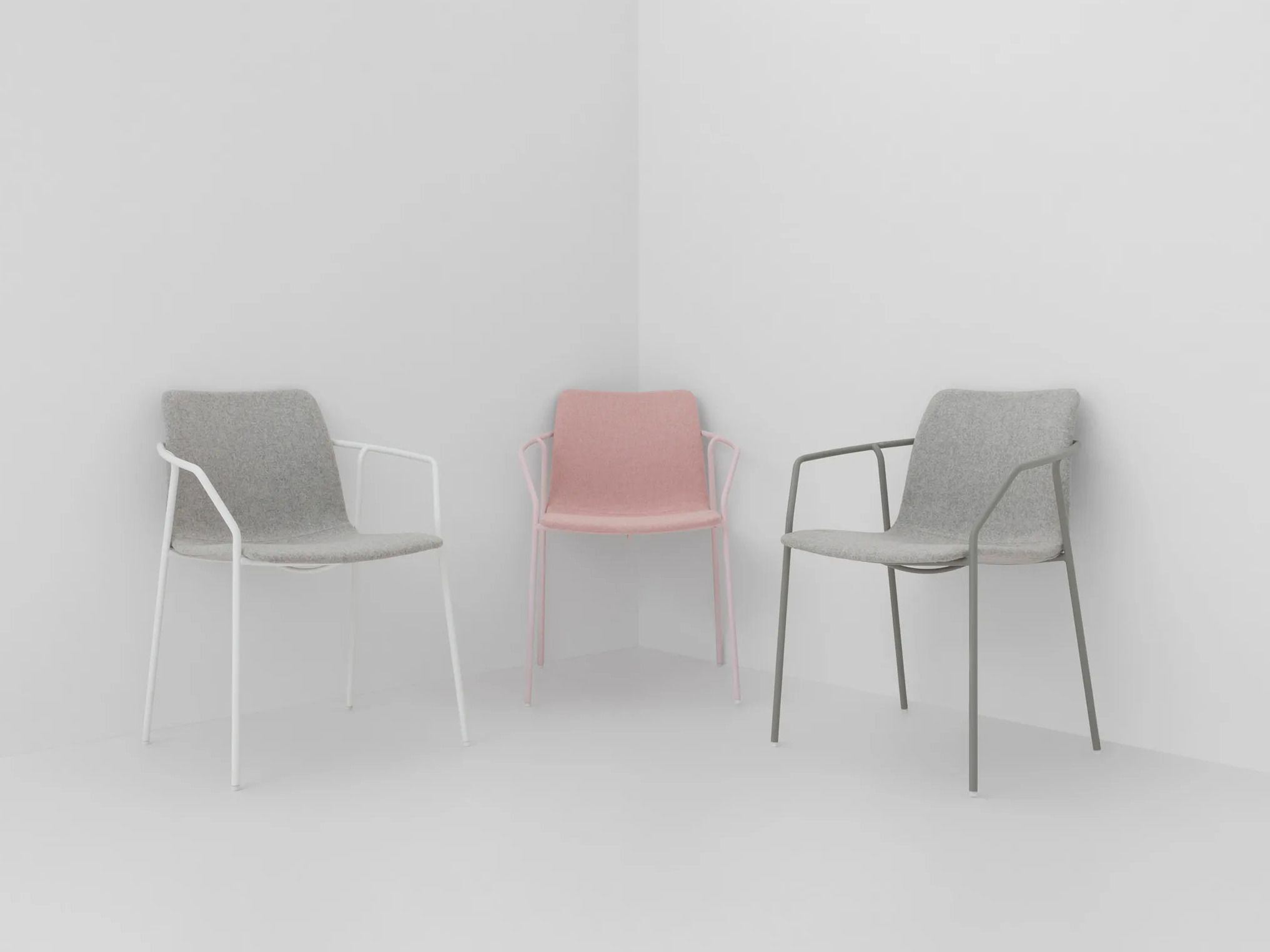 Стальной мягкий стул с подлокотниками Billiani Sey ARCH-00091685 - Вид №2