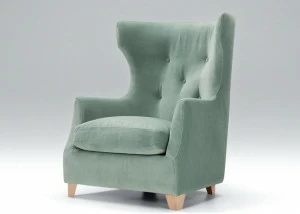 Sits Бархатное кресло с подголовником с подлокотниками Rose