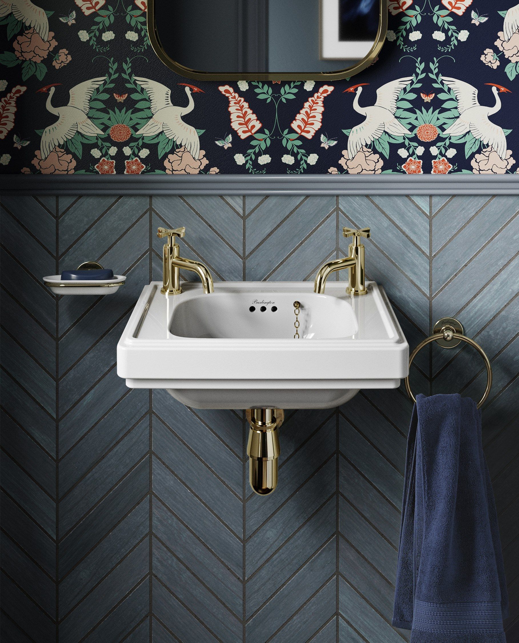 Смеситель для раковины с 2 отверстиями Burlington RIVIERA ARCH-00033095 - Вид №2