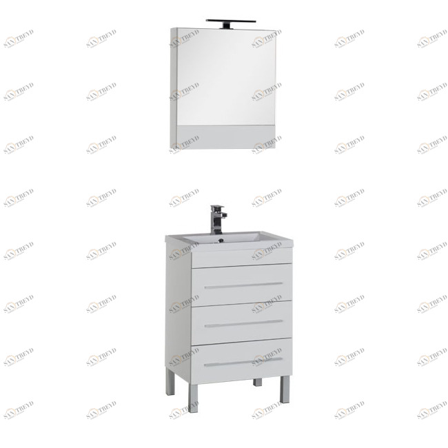 Комплект мебели Aquanet Верона 58 белый (напольный 3 ящика) 00178508