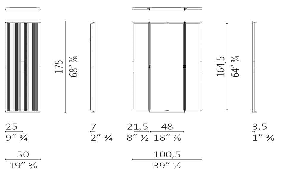 Настенное деревянное зеркало Poltrona Frau коллекция-мебель и аксессуары ARCH-00116121 - Вид №5