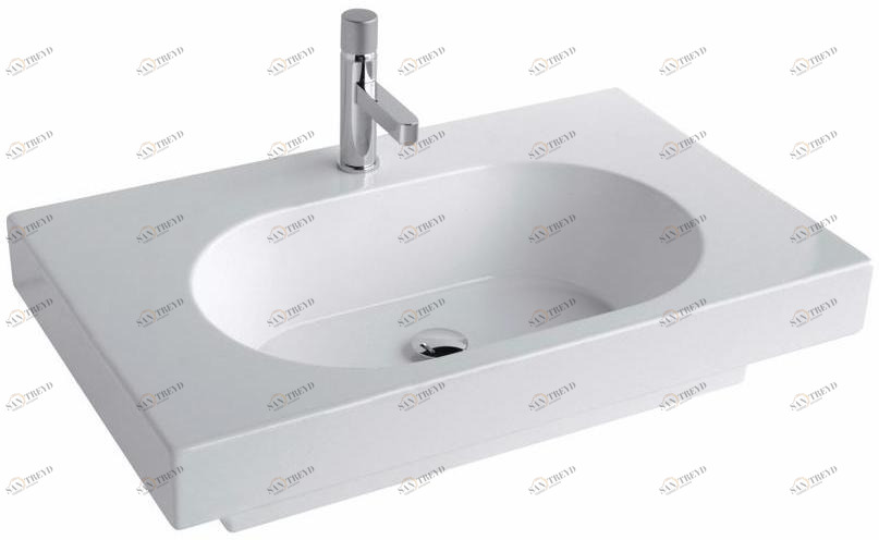 Tut4185101 Подвесная раковина настенная овальная Olympia Ceramica TUTTO EVO белая