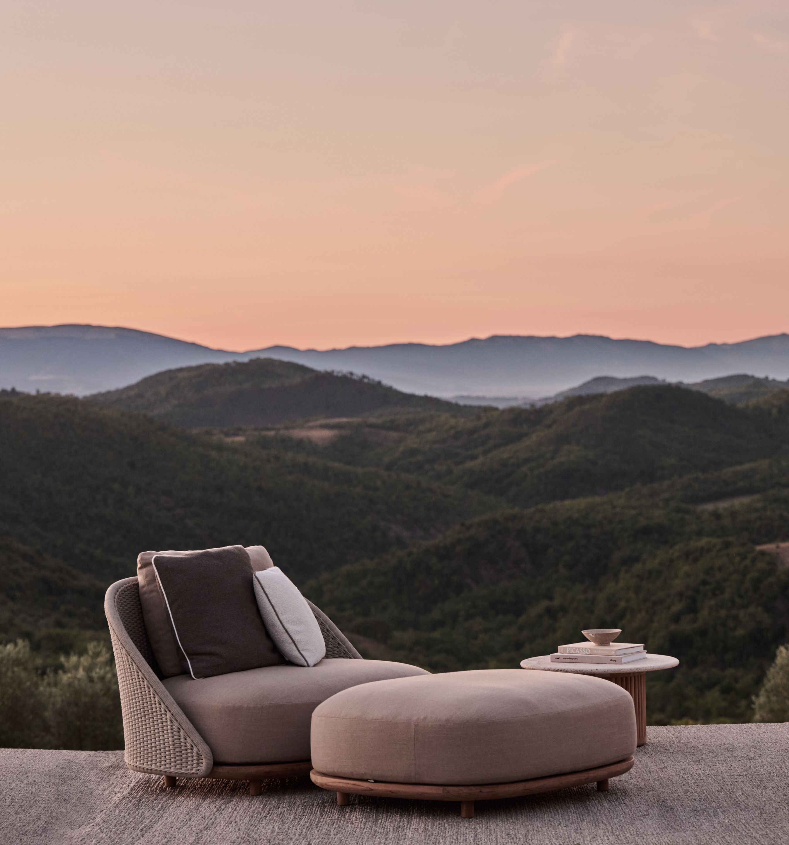 Pouf in teak TRIBÙ гелий ARCH-00120791 - Вид №2