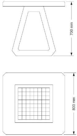 ENCHO ENCHEV - ETE Бетонный шахматный стол  190  - Вид №7