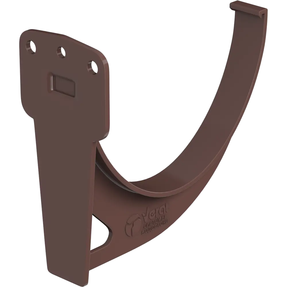 Кронштейн для желоба ПВХ цвет коричневый ТЕХНОНИКОЛЬ STLM-2212070 - Вид №1