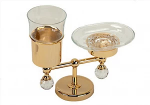 Держатель стакана и мыльницы настольный MIGLIORE Amerida ML.AMR-60.410.DO золото