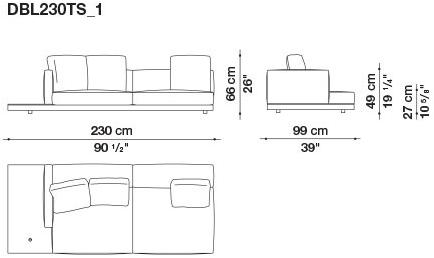 B&B Italia Кожаный диван Dock sun-id-1441060 - Вид №147