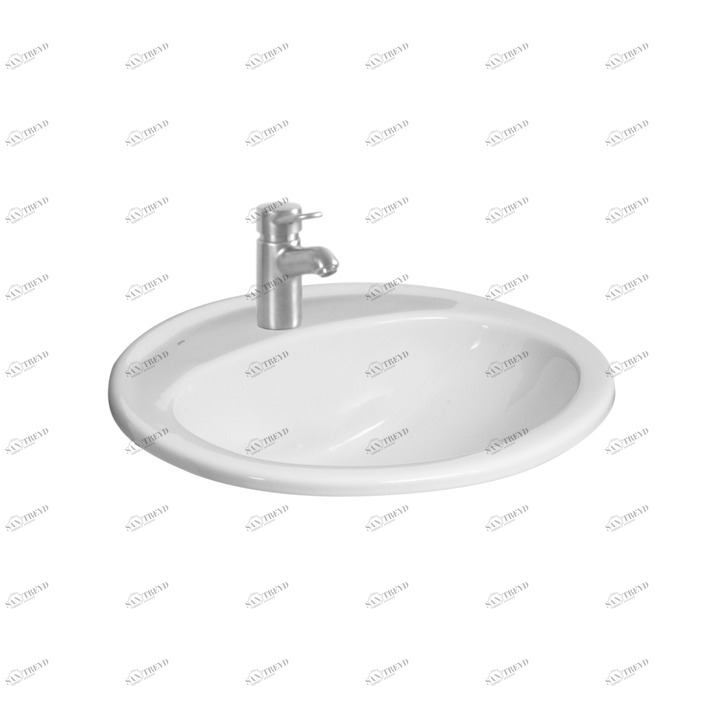 H813010 Накладная раковина под столешницу  овальная Jika 