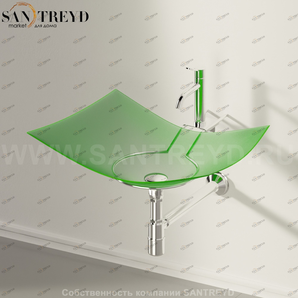 AFOG0600PL Подвесная раковина настенная прямоугольная Agape 