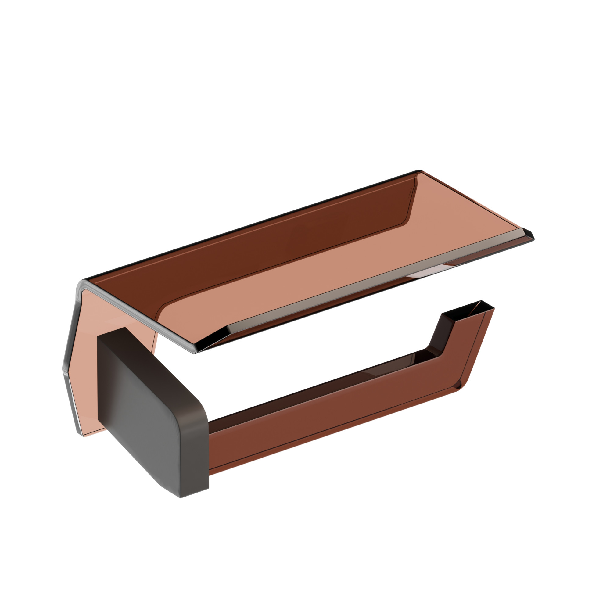 182589 Держатель туалетной бумаги 60 см цвет Черный/Коричневый Sonia LUCE Испания