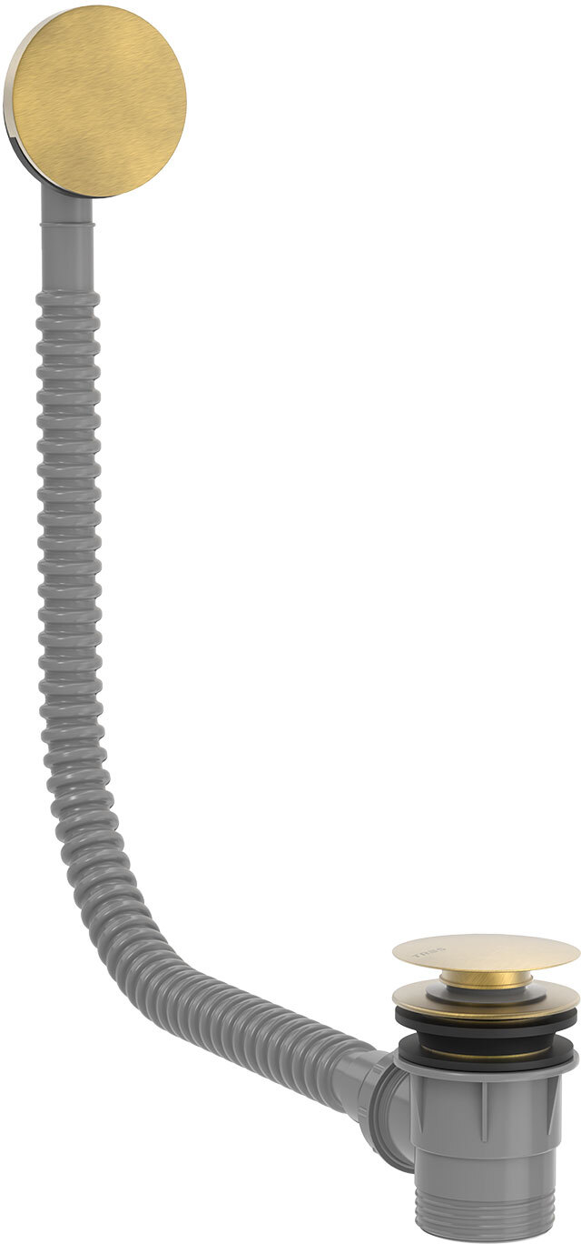 Сливной клапан Click-clack с переливом для ванны-03453420LM TRES