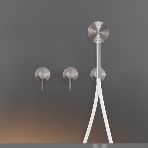 Настенный 2 смесители, установленные для ванной / душем с цилиндрическая ручного душа диаметром 80 м т < / р> INV57H CEADESIGN  - Вид №1