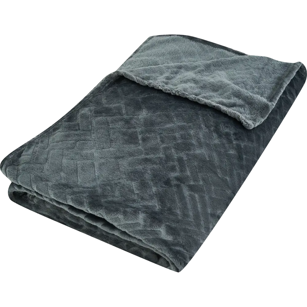 Плед Arce 200x220 см фланель цвет серый 84606642 STLM-2210236 Ardenza
