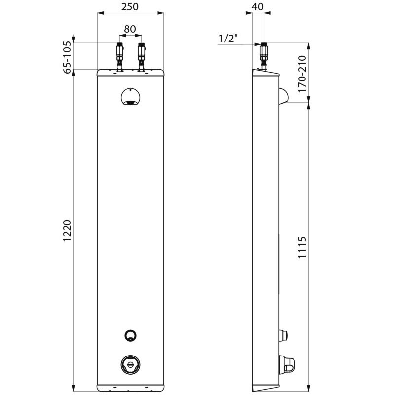 792303 Душевая панель SECURITHERM DELABIE  - Вид №1