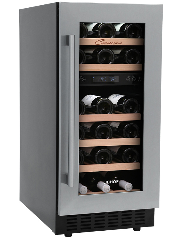 9951675 Встраиваемый винный шкаф Libhof CXD-28 серебристый STDN-0136866 - Вид №2