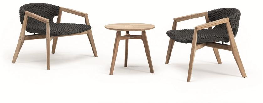 Ethimo Садовое кресло из синтетической ткани с подлокотниками Knit Knitpo01 - Вид №13