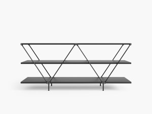 Модульный стальной книжный шкаф