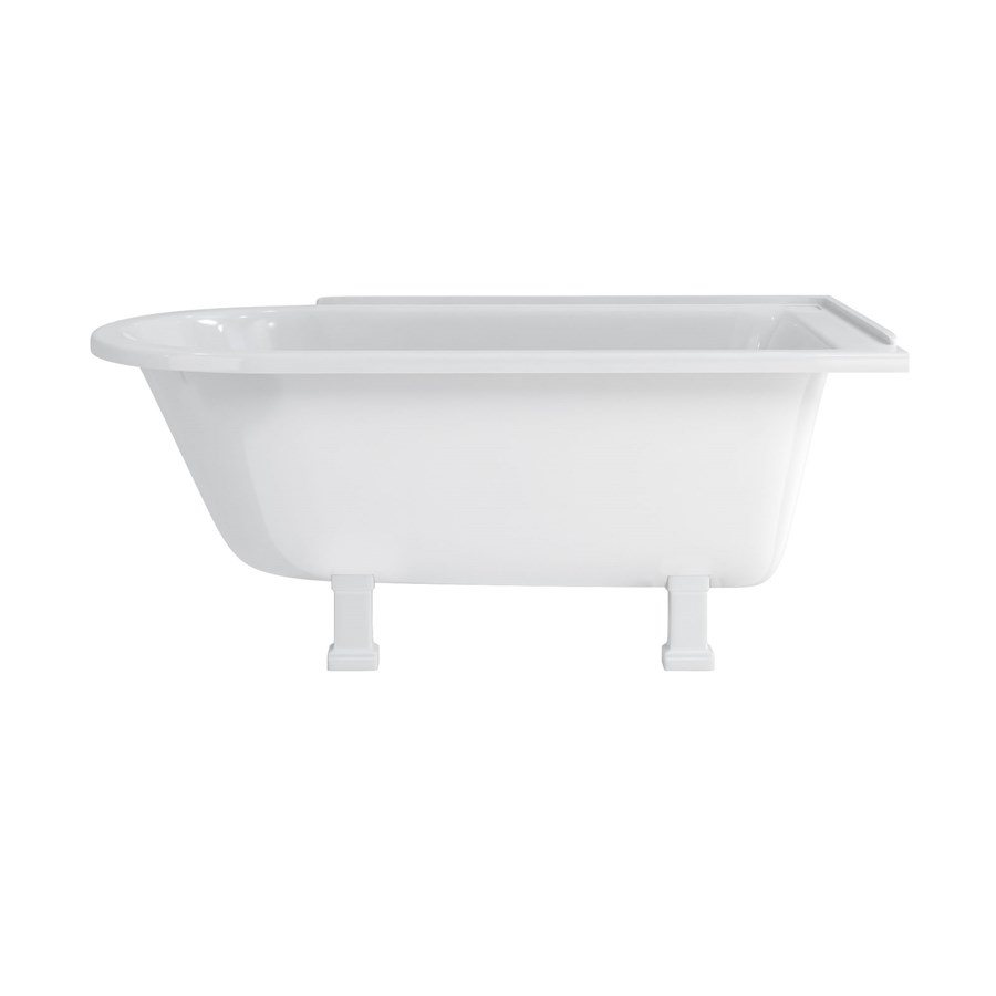 Burlington Душевая ванна Hampton 150 см для правой руки со стандартными ножками Правая рука с классическими ножками из хрома E10 CHR E21  - Вид №7