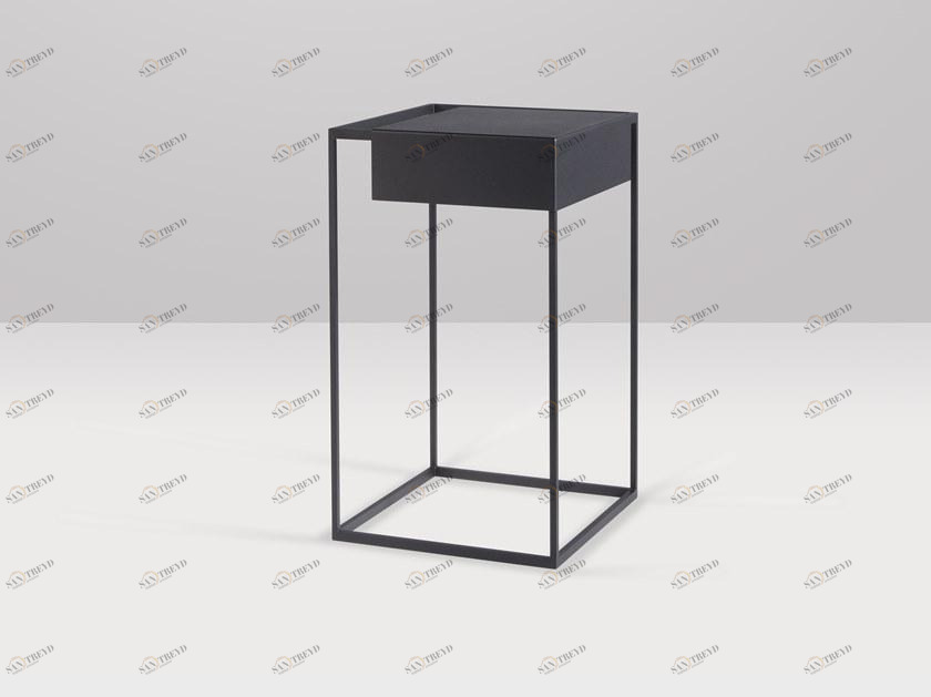 Recor Home Металлический высокий квадратный стол  C082 