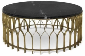 BRABBU Низкий круглый журнальный столик для гостиной