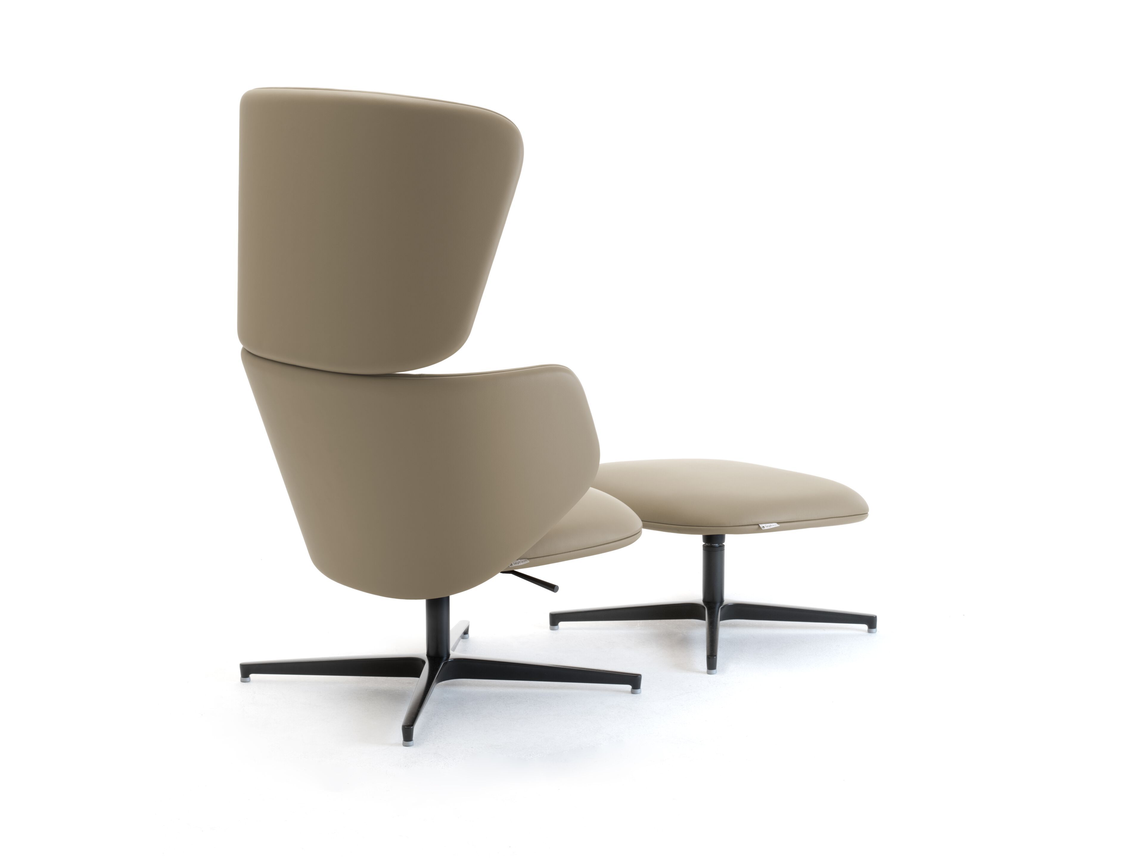 Кожаное вращающееся кресло с высокой спинкой для контракта Leyform Alisè Lounge ARCH-00064529 - Вид №10