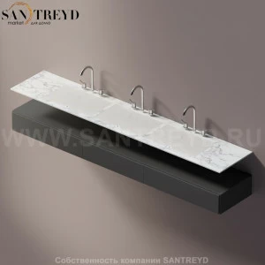 AELLN0CC32426YP Подвесная раковина настенная прямоугольная Agape Ell белая