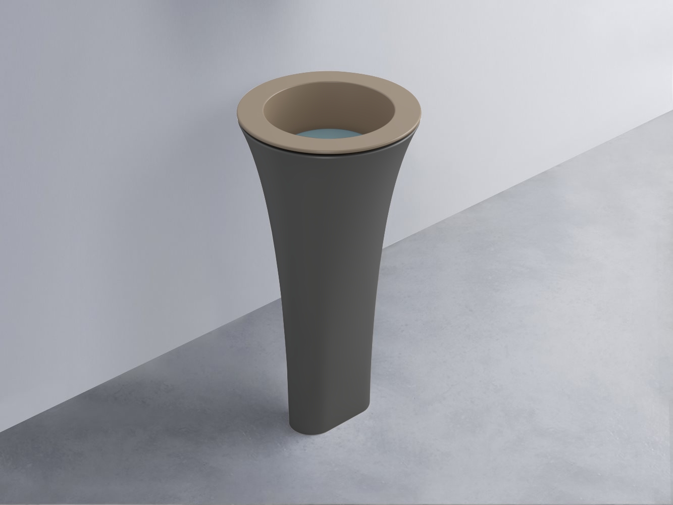 AMLA45-AN+AMPILT-PL+AMCOLT-CM Раковина Amedeo Tondo отдельностоящая cielo Enjoy + Amedeo Ceramica Cielo
