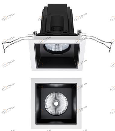 iGuzzini Квадратный встраиваемый светодиодный точечный светильник Laser sun-id-1478121