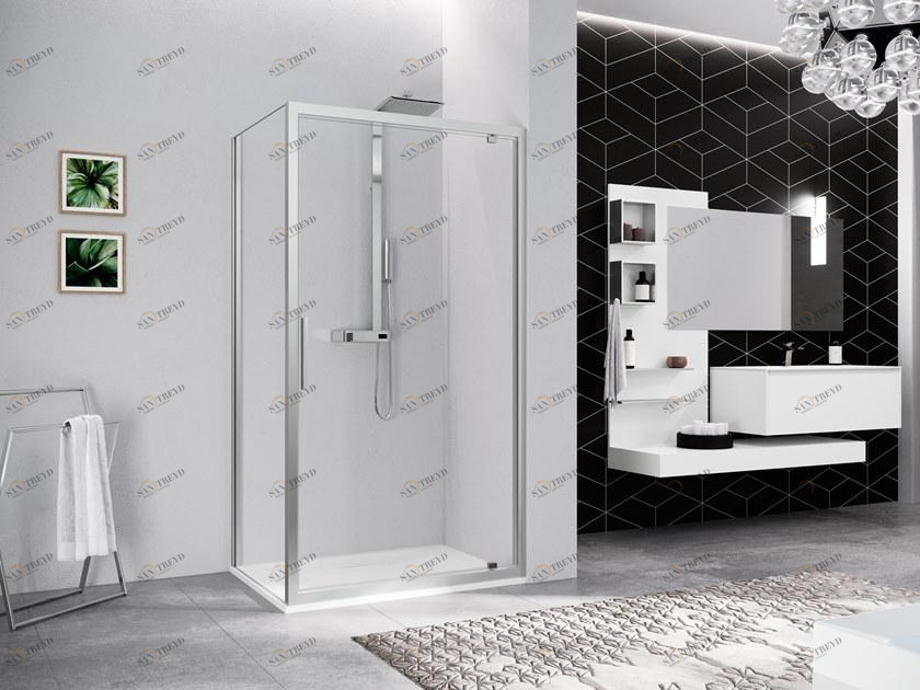 NOVELLINI Угловая душевая кабина с поворотной дверцей Kuadra 2.0 sun-id-1487817
