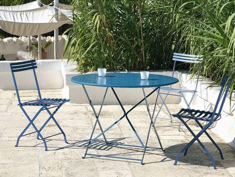 Ethimo Складной садовый стол из крашеного металла Flower Fltt3000 - Вид №5