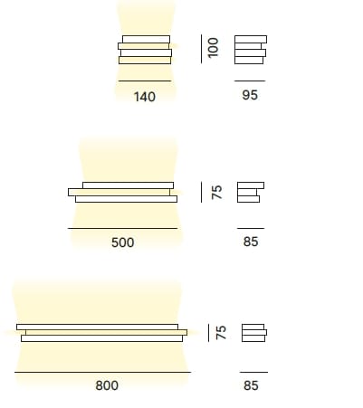 Алюминиевый светодиодный настенный светильник Quadrifoglio Group Design Lighting ARCH-00139413 - Вид №6