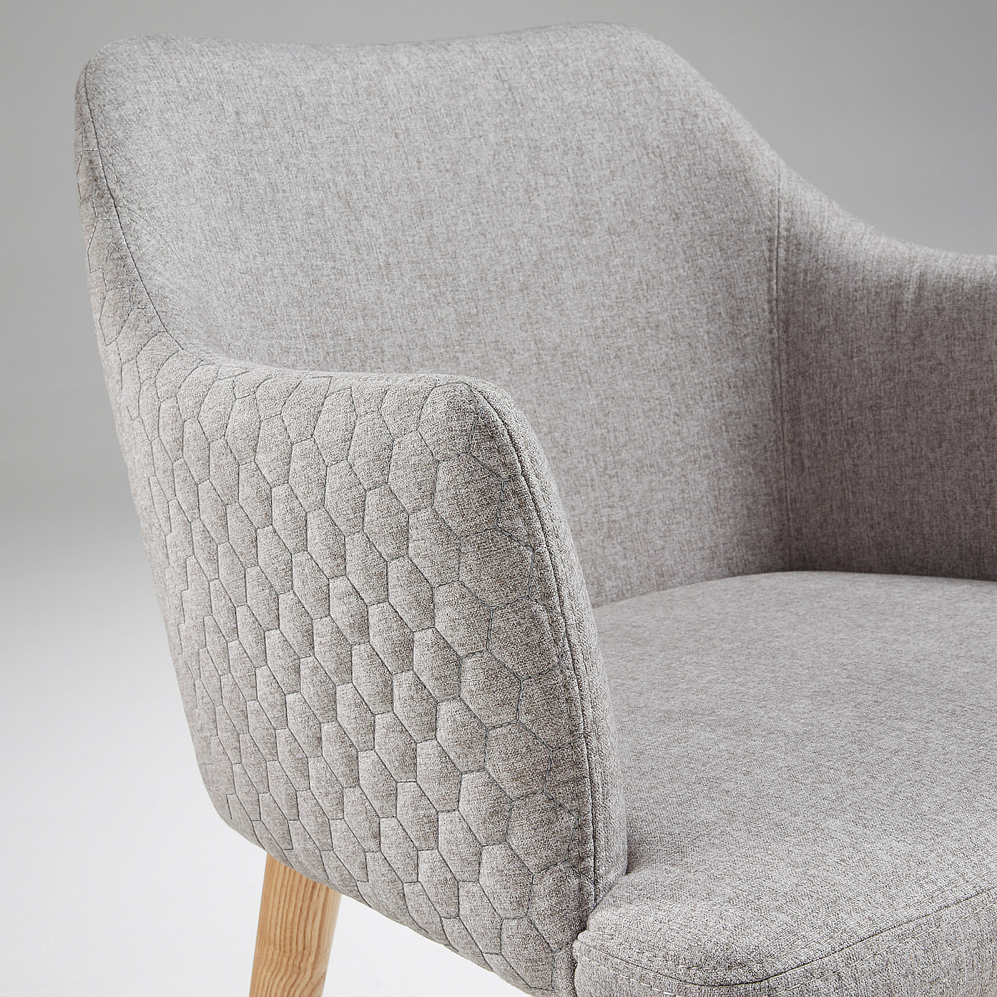 049368 Стул серый тканевый La Forma Danai  - Вид №3