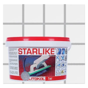 Затирка эпоксидная Starlike C.320, 1 кг, цвет серый шёлк 82010887 STLM-2194837