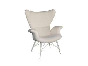 Тканевое кресло с подлокотниками