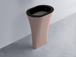 AMLA65-N+AMPILO-FN+AMCOLO-CP Раковина Amedeo Ovale отдельностоящая cielo Enjoy + Amedeo