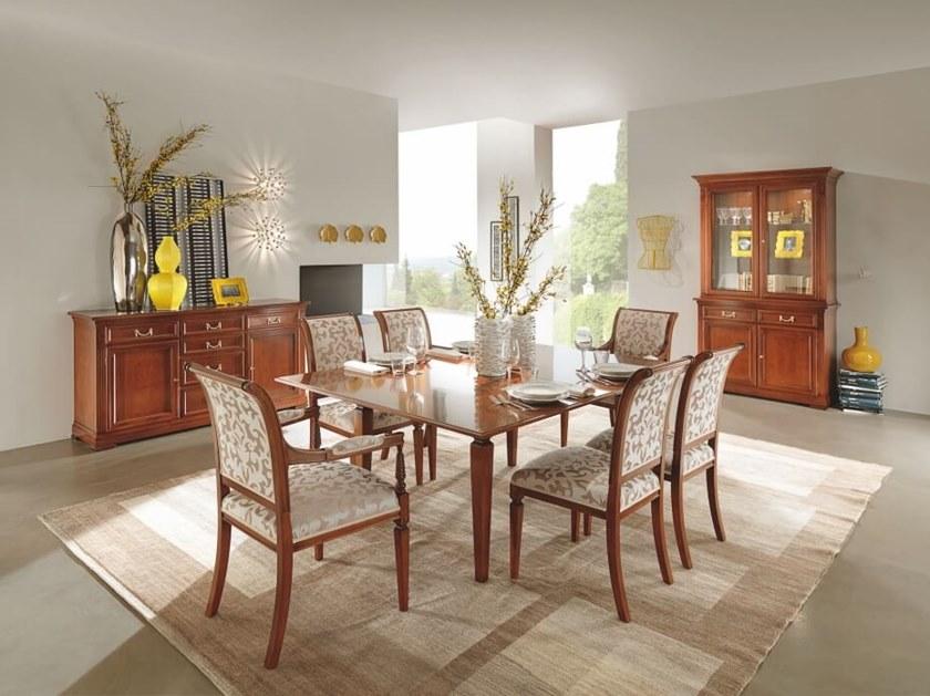 SELVA Стул из бука и ткани с открытой спинкой Villa borghese 1370 - Вид №5