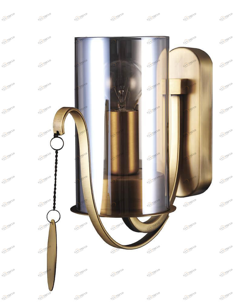 Бра настенное бронзовое Lumien Hall "Илис" 3303/1W-AB-SNGD-CGC LUMIEN HALL ИЛИС 00-3930207 Бронза 