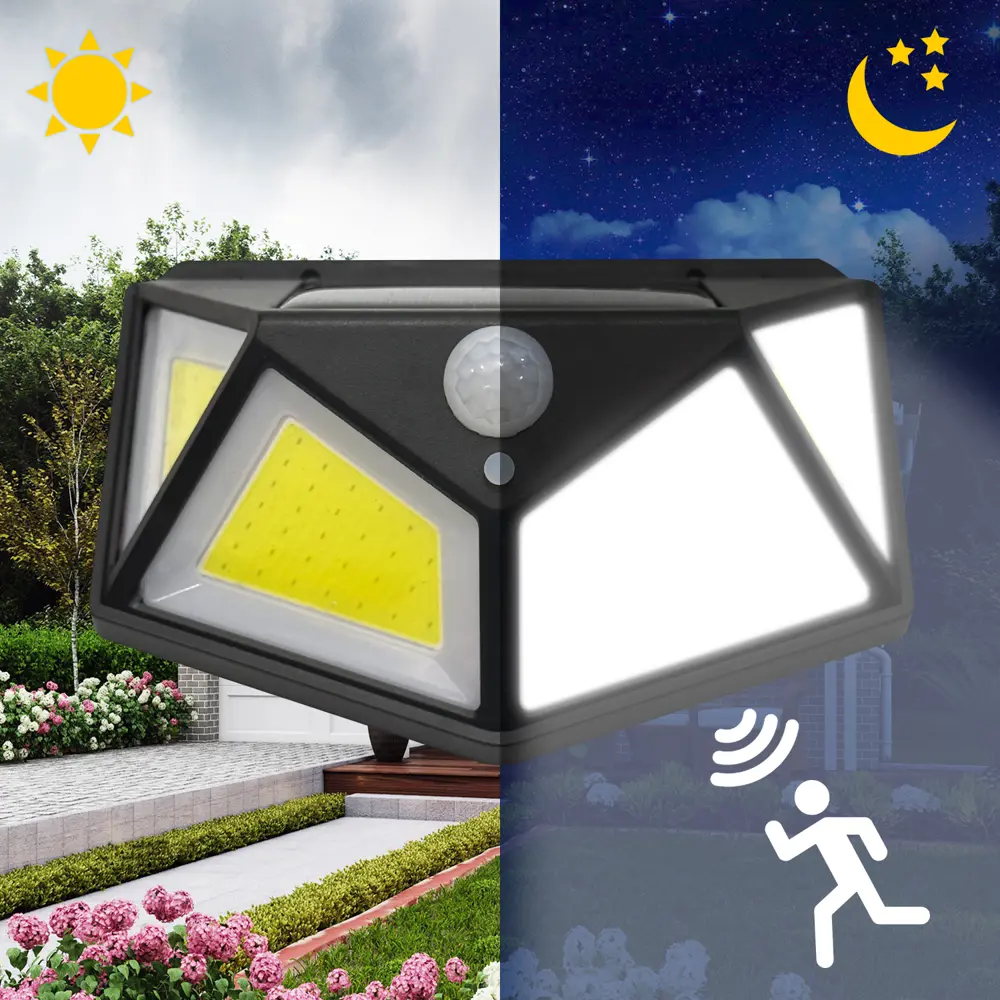 Светильник светодиодный уличный Duwi Solar LED на солнечных батареях 10Вт 6500К 600Лм IP65 датчик движения черный 83972975 STLM-2184181  - Вид №3