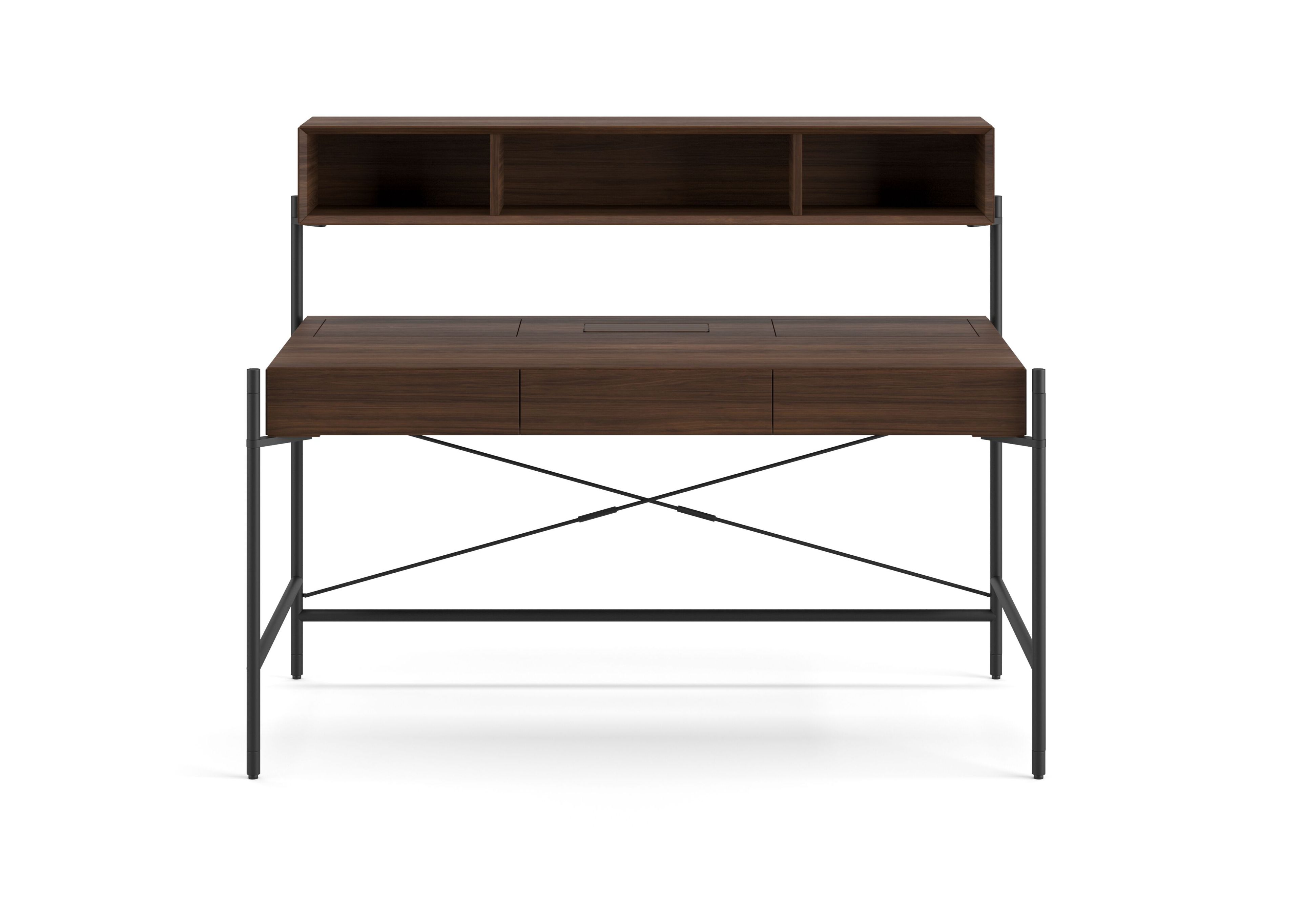 Прямоугольный деревянный стол с ящиками с полками Ersa Tube ARCH-00081221 - Вид №1