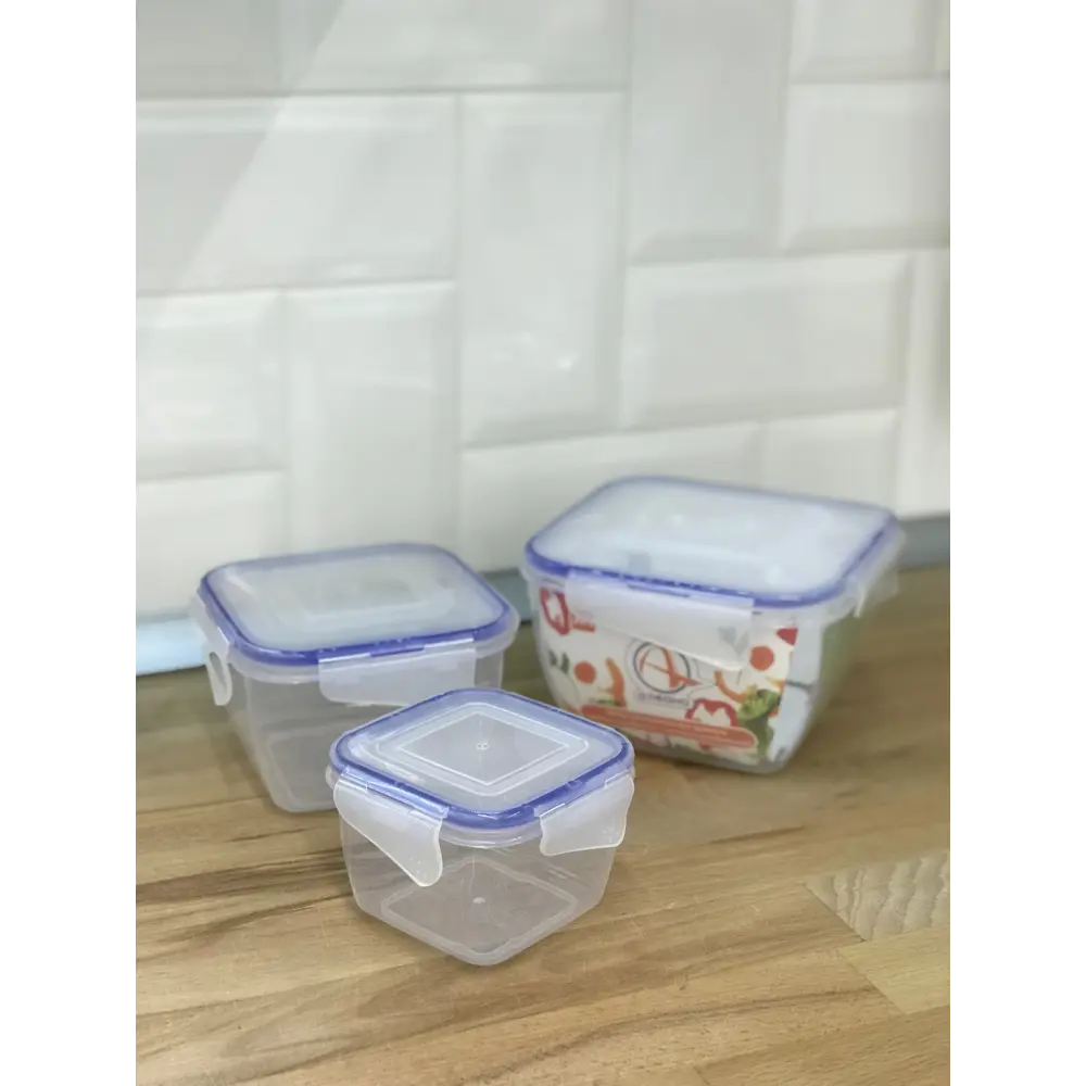 Набор контейнеров для хранения продуктов с зажимом 0.45/0.9/1.5 л пластик 82284708 STLM-2051871 Santreyd  - Вид №4